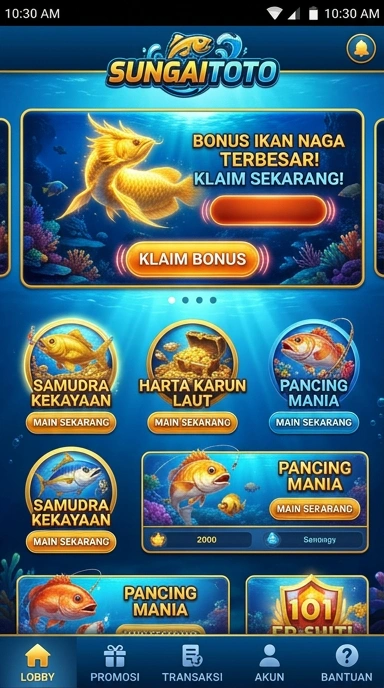 sungaitoto — cuplikan layar ringkas